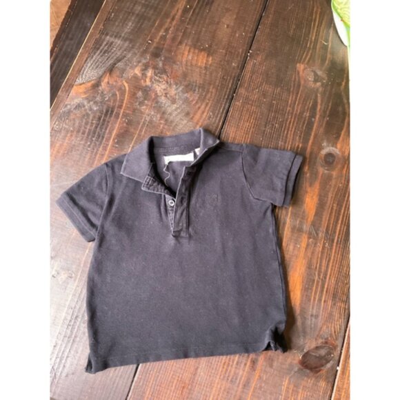 Boys Polo Shirt, Black, 2-3Y